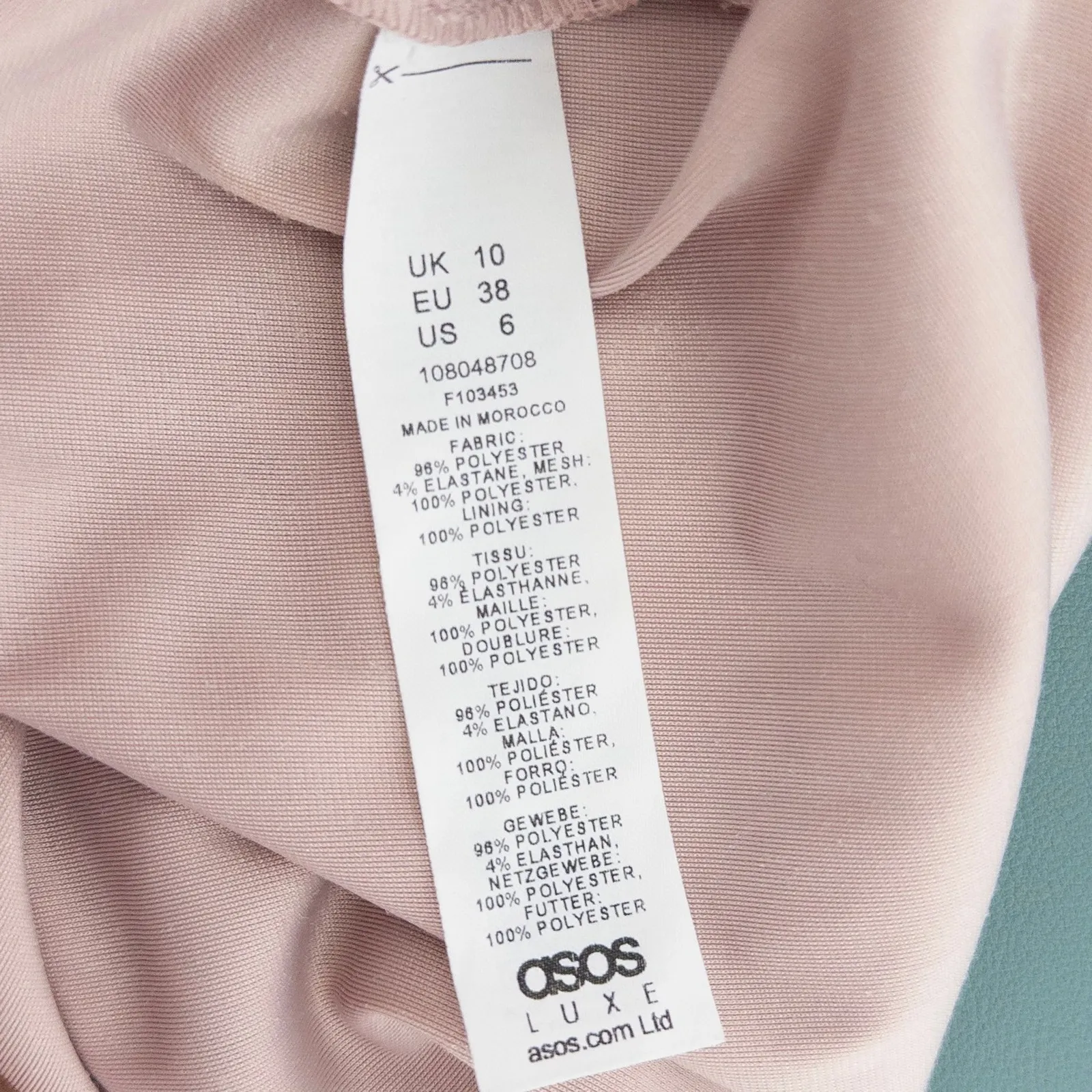 Y2K ASOS Womens Babydoll Dress Size‎ 6 Pink Velvet Fairy Romantic Coquette Hoco - Image 8