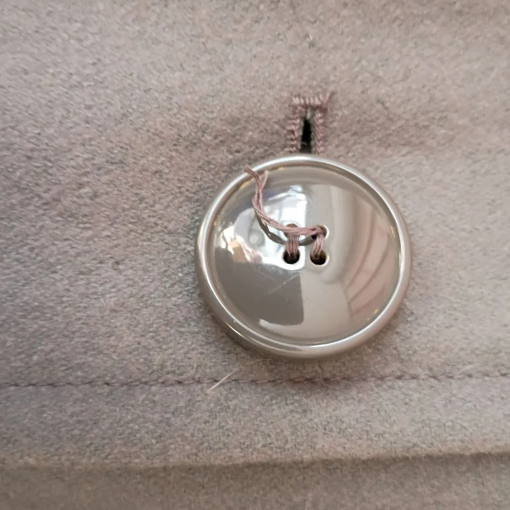 Tulle by Anthropologie Gray Wool Blend Peacoat Jacket Women’s Large - Image 3