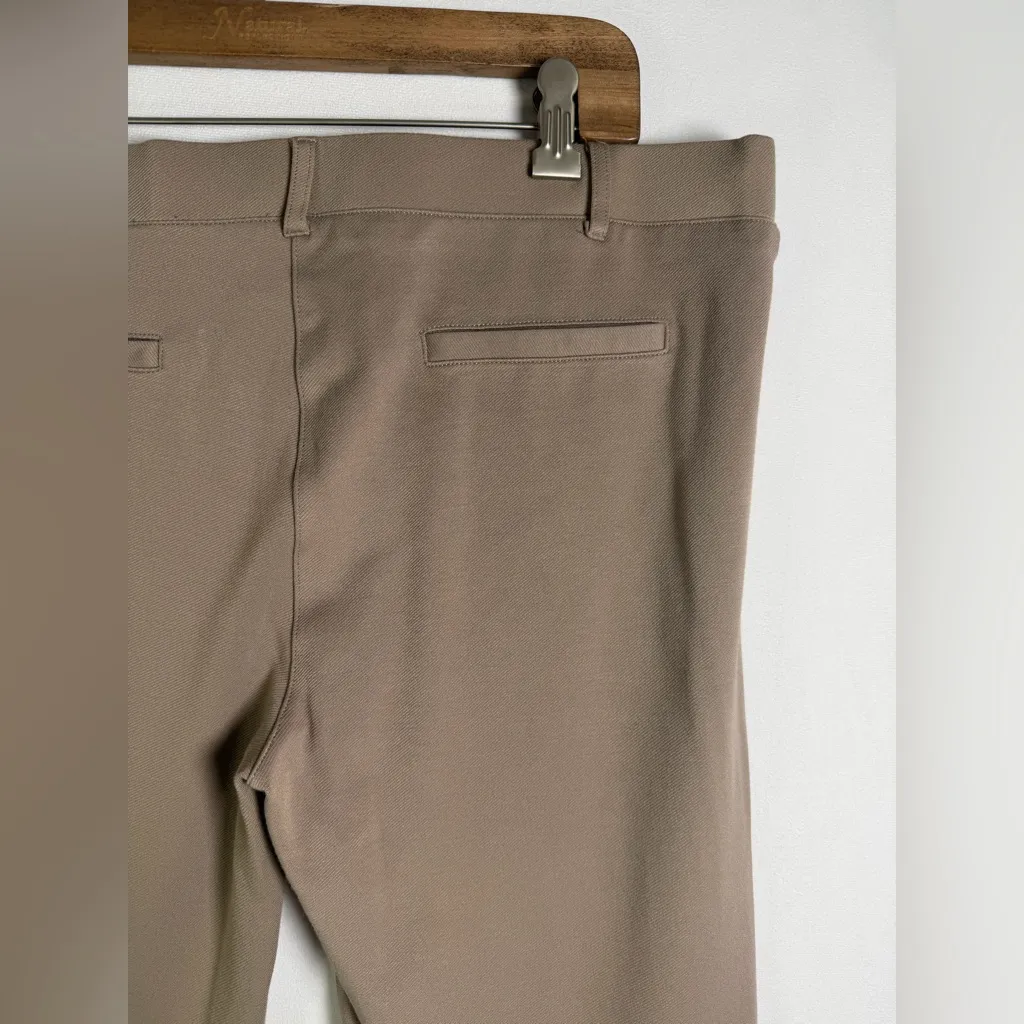 Betabrand Women’s Dress Pant Yoga Pants Taupe / Mocha, Stretch Trousers Sz XL - Image 9