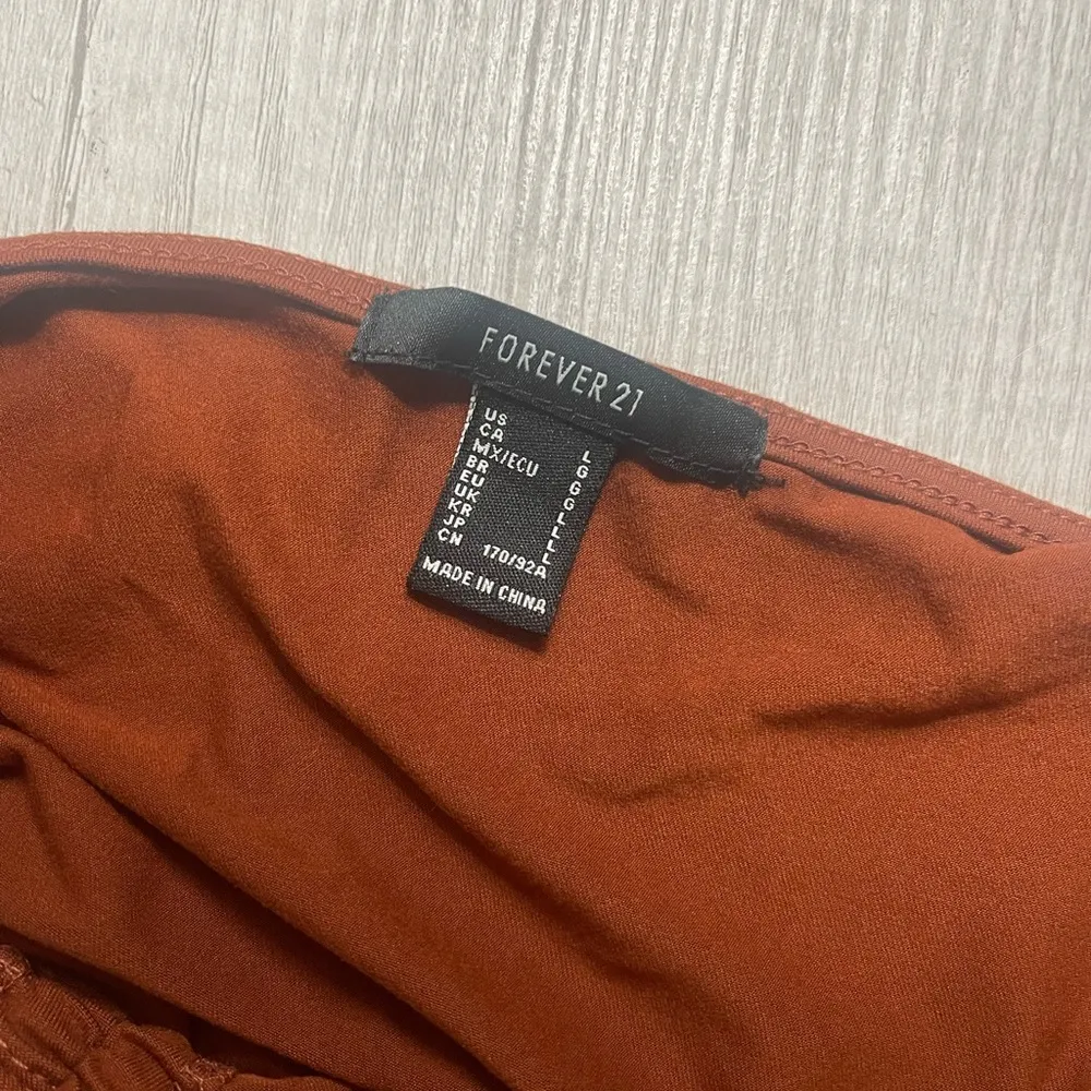 Forever 21 F21 Cropped One-Shoulder Blouse - Image 5