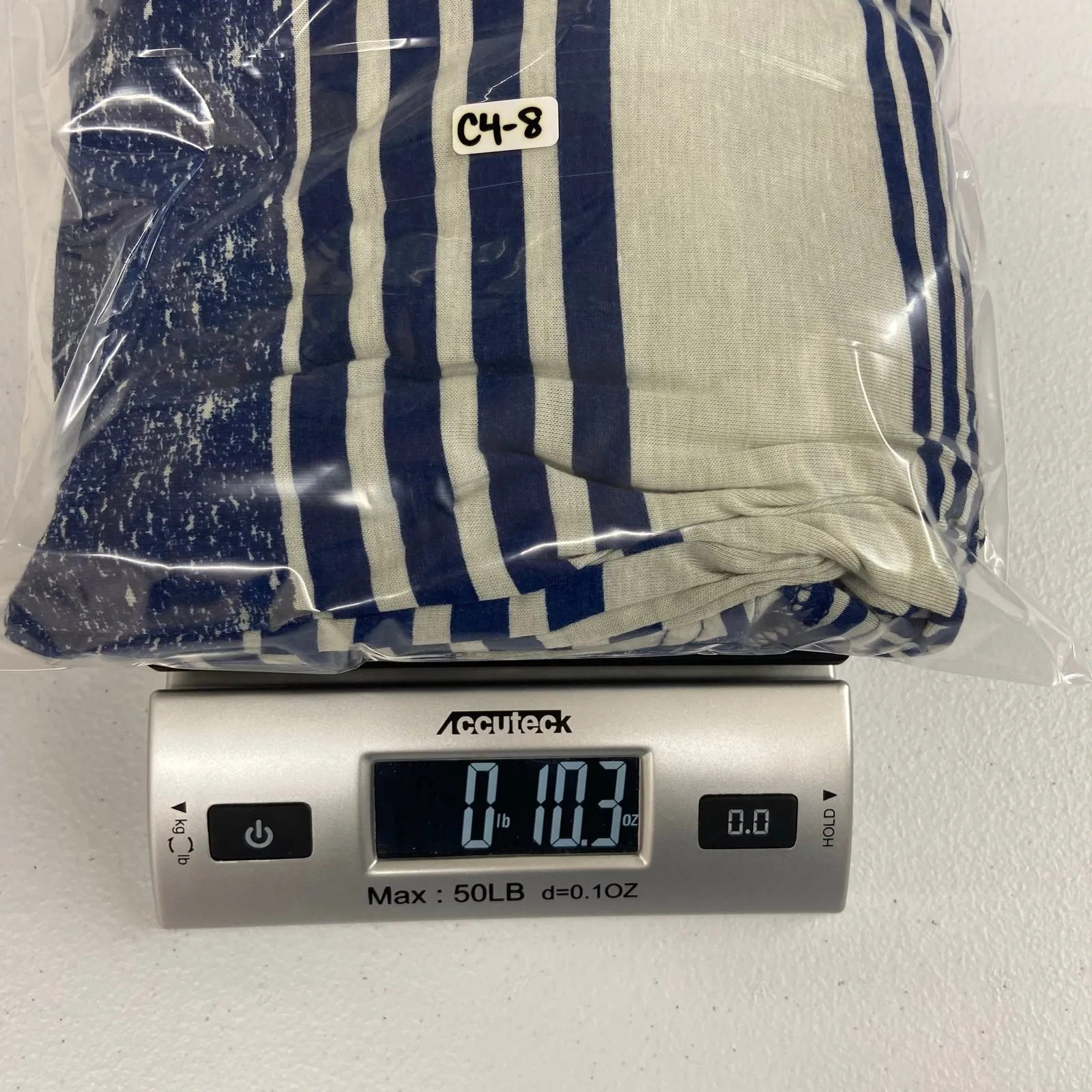 Poof!‎ Women's blue loose hem pull on elastic stretch maxi casual knit skirt L - Image 6