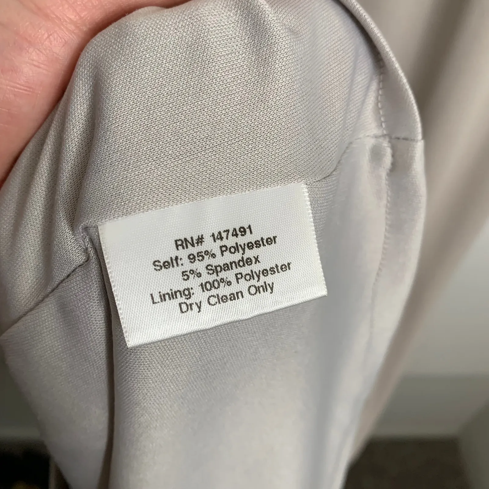 Katie May Legacy Maxi Gown Dress Off The Shoulder Dove Gray Womens Size 6 - Image 13