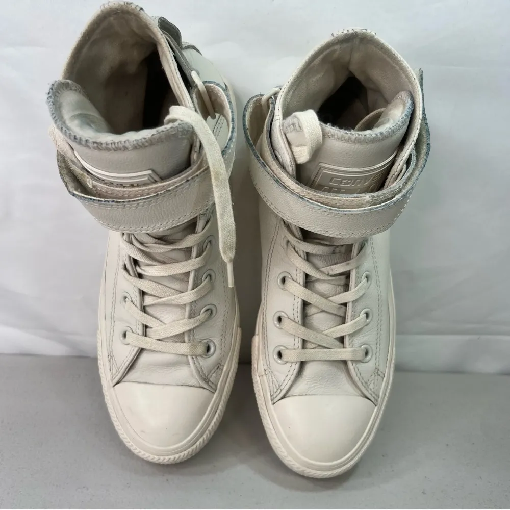 Converse Brea Vintage White Women's Hi Top Leather Shoe Size 8 SKU#24655 - Image 8