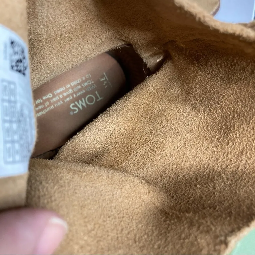 Toms suede leather boots heeled boots‎ size 8 - Image 8