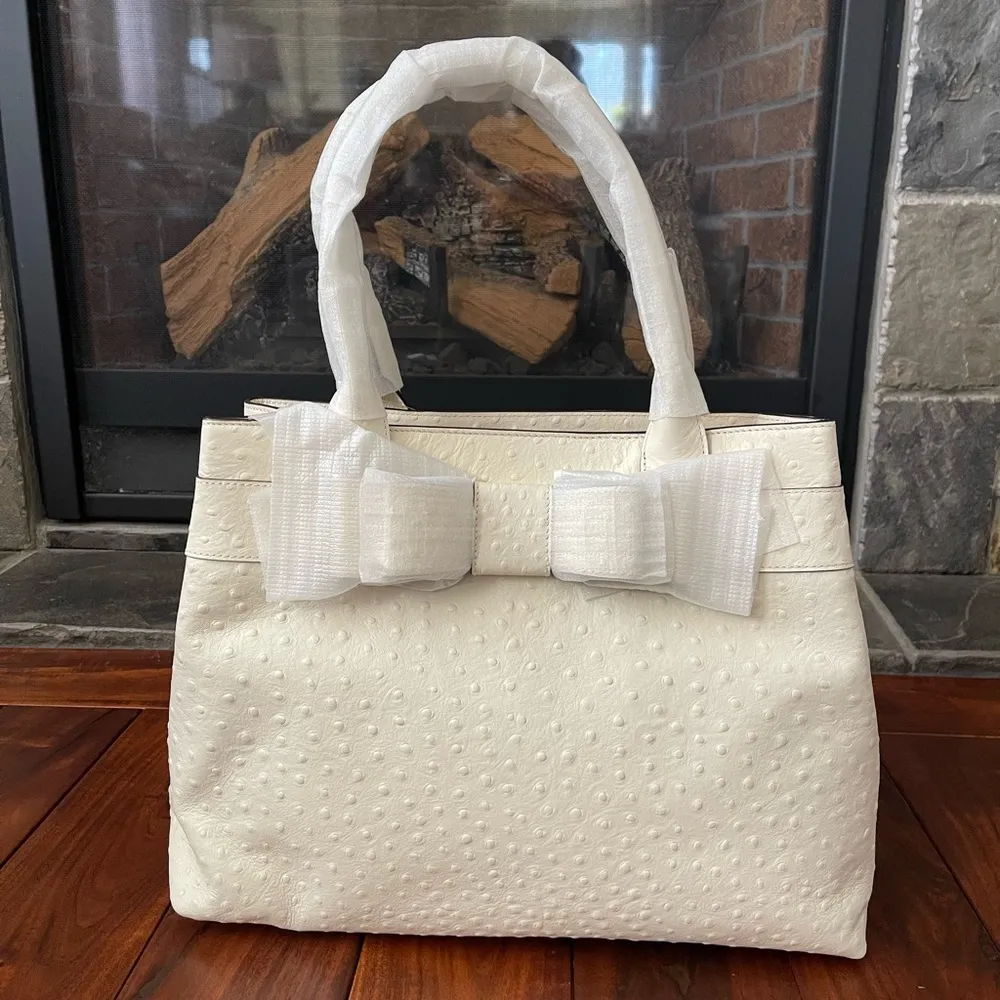 Kate Spade Charm City Ostrich Bag NWT - Image 4
