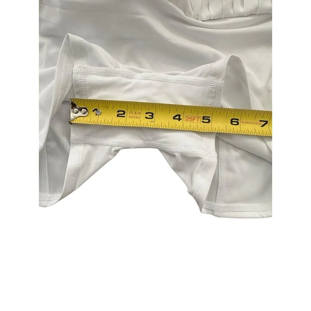 Alo Yoga Grand Slam Tennis Skirt White Size XXS Black - Image 6