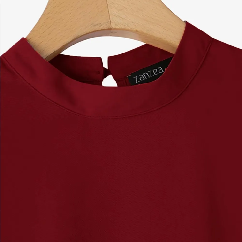 Zanzea Elegant Red Women's Top - Image 6