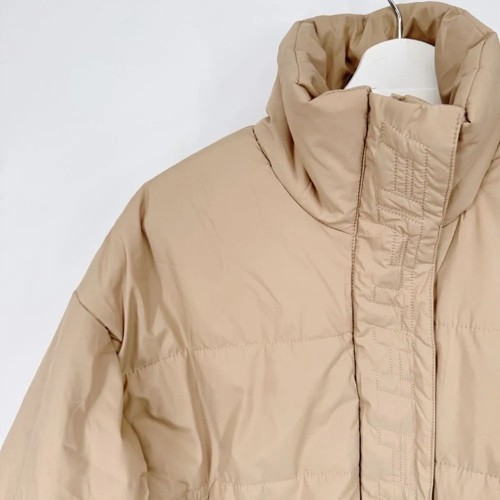 The Fifth Label Remake Puffer Tan Cropped Jacket Boxy‎ XS - Image 6