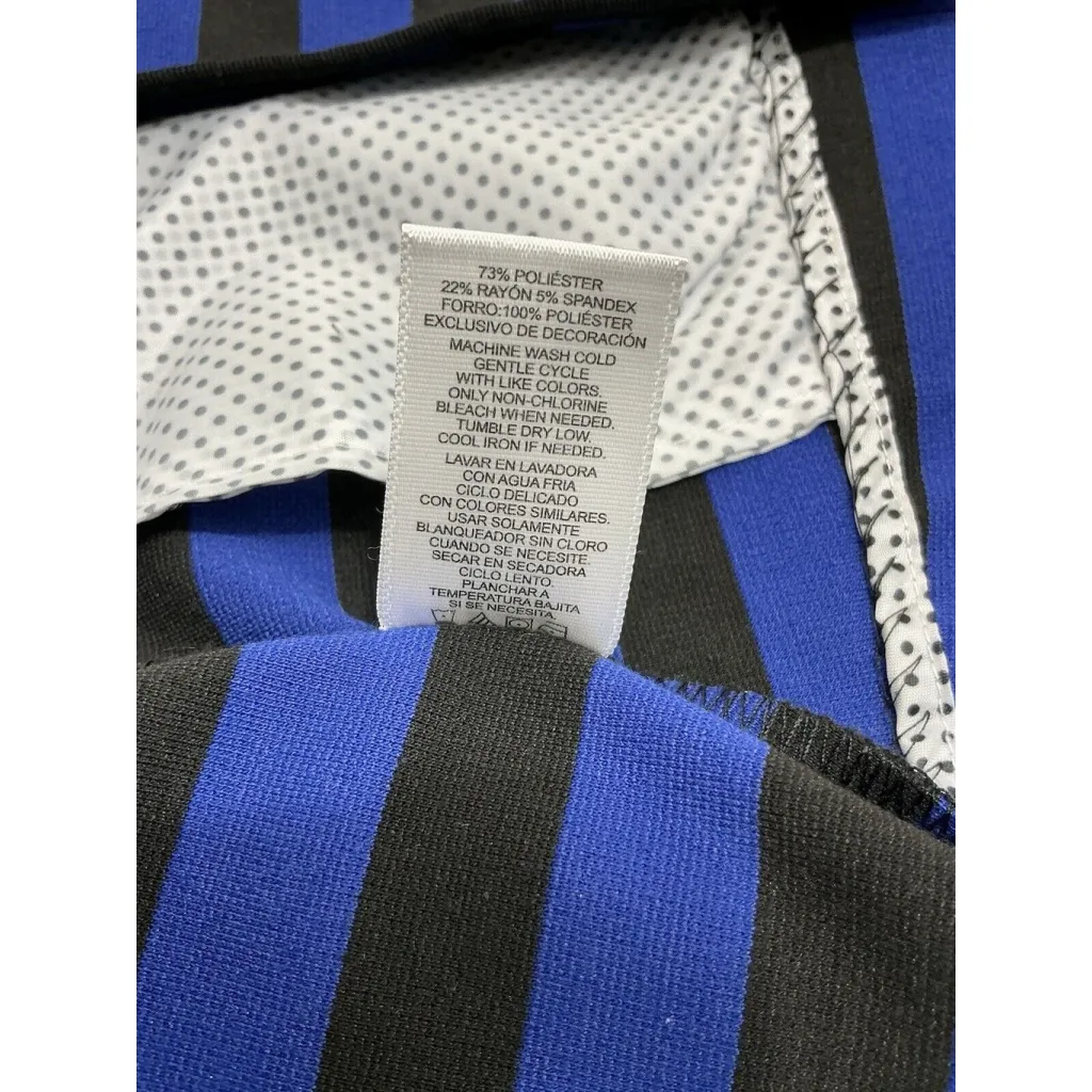 COMPANY ELLEN TRACY black blue striped navy blazer- size XL - Image 5