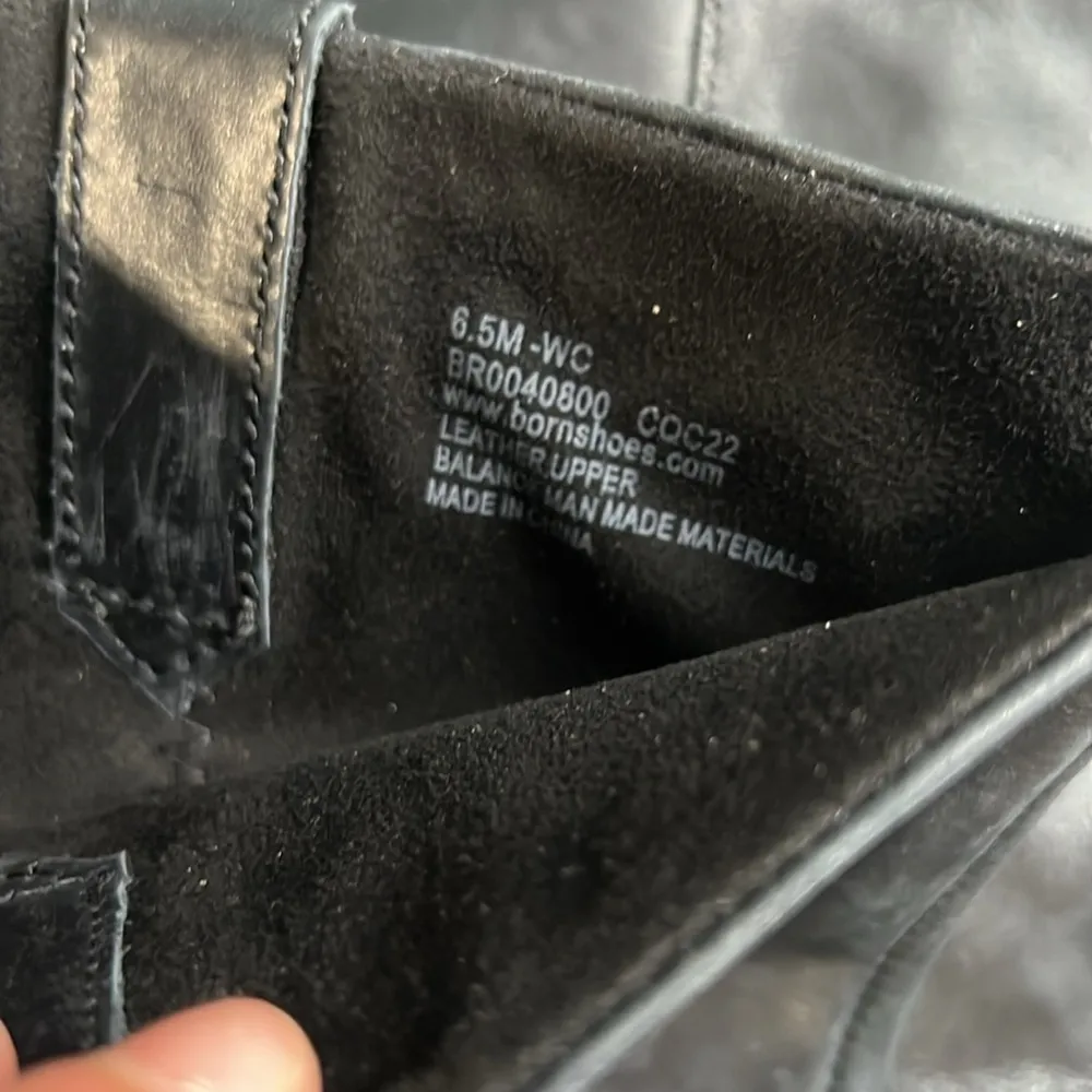 Born Black Slip On Tall Boots Size 6.5 - Image 4