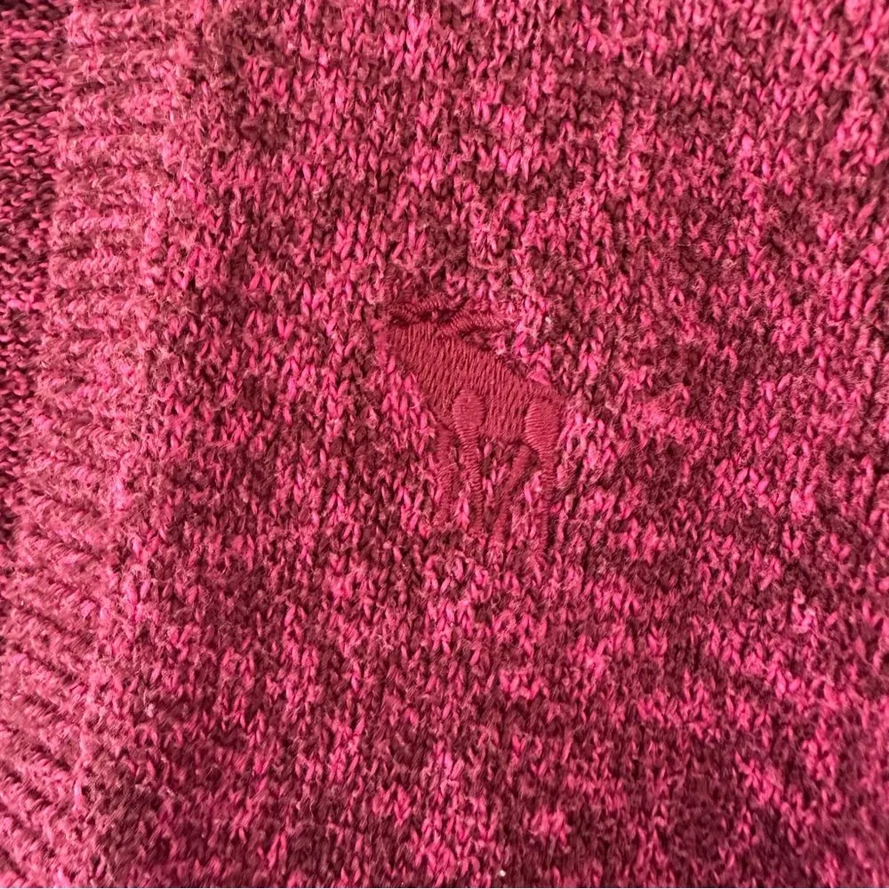 Abercrombie Fitch Open Front Knit Cardigan Women’s Small Berry Pink Long Sleeve - Image 6