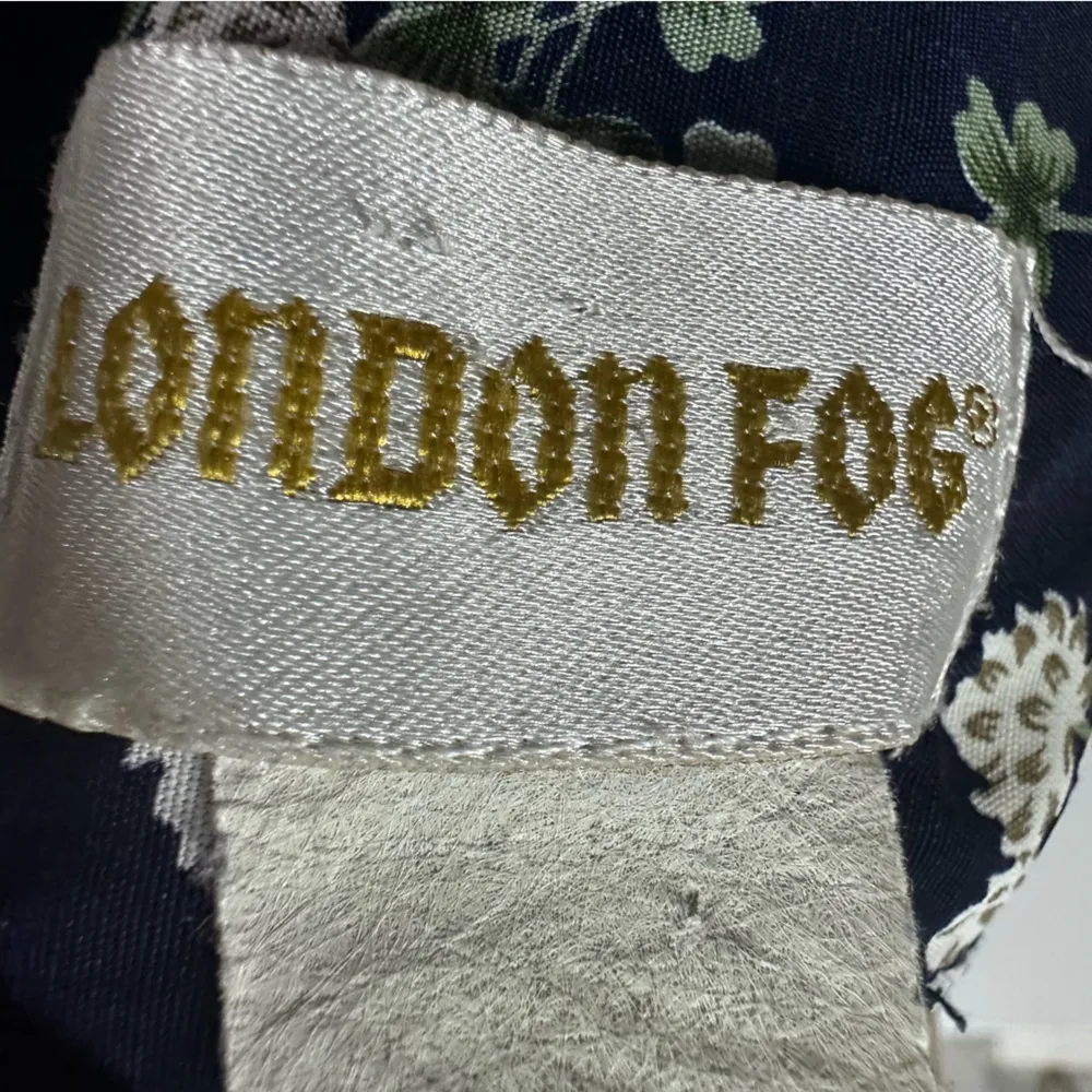 Vintage London Fog Button Up V Neck Sleeveless Floral Print Maxi Dress Womens 10 - Image 5