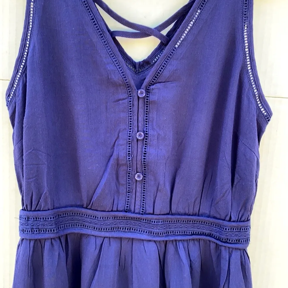 Skies are blue Womens Size XS sleeveless blue rayon sleeveless short dress NWOT - Image 6