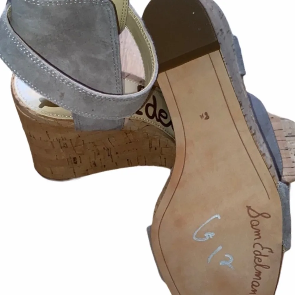 HP! NWOB Sam Edelman Willow tan wedge sandal 8.5. - Image 4
