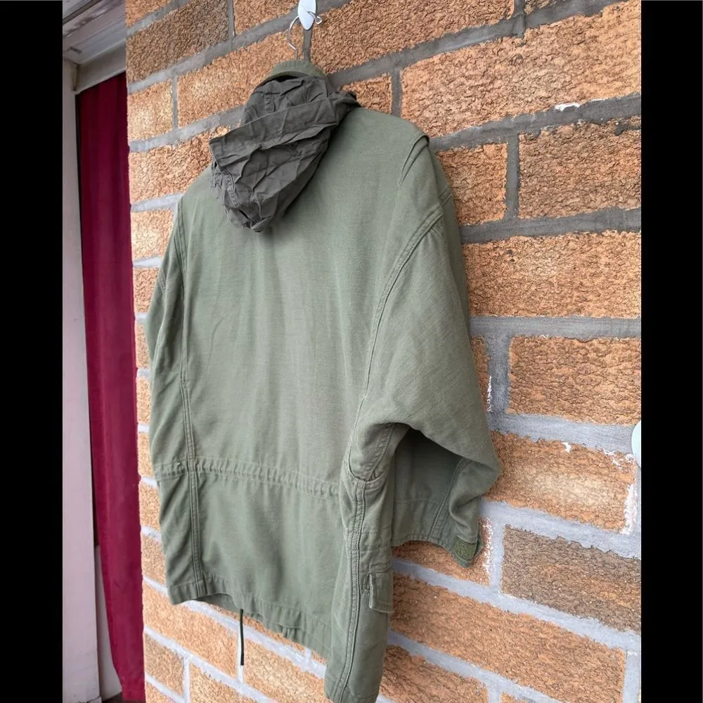 Nlst M65 Hooded Cotton Jacket S Green - Image 15
