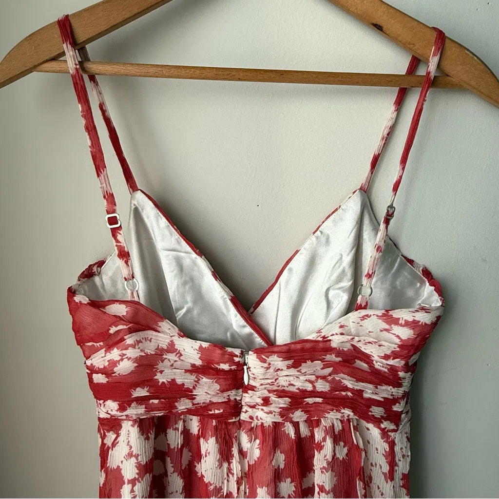 BCBGMAXAZRIA Woven Silk Ginger Floral Dress - Image 7