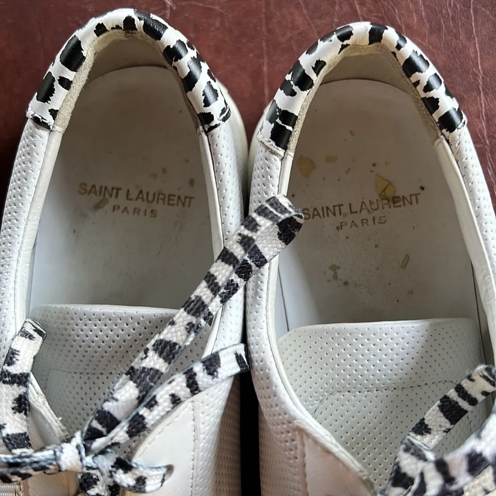 Yves Saint Laurent “Andy” Perforated Low Top Sneakers - Image 13