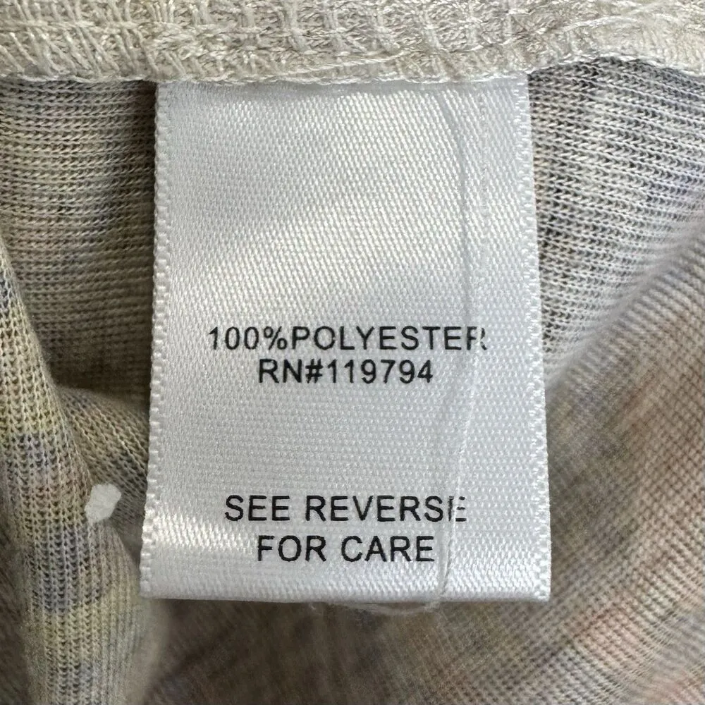 World Unity Bedazzled Grunge Punk Goblin Top XL Paisley Tattoo Y2K Multicolor Brown - Image 7