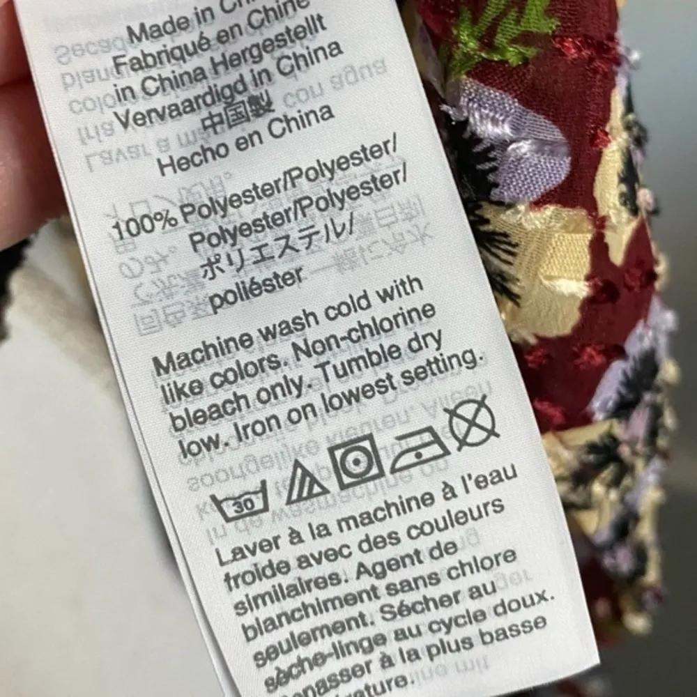 Madewell • NWT Drawstring Ruffle-Hem Top in Viola Floral - Image 10