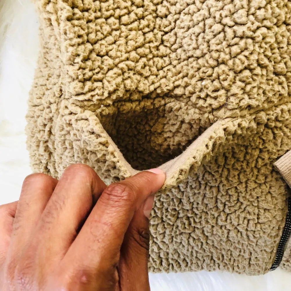 REWASH  Hooded Teddy Fuzzy Bear Zip Up - Image 3