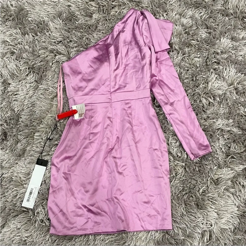 Mac Duggal 26500 Orchid One Sleeve Short Dress 0 - Image 7