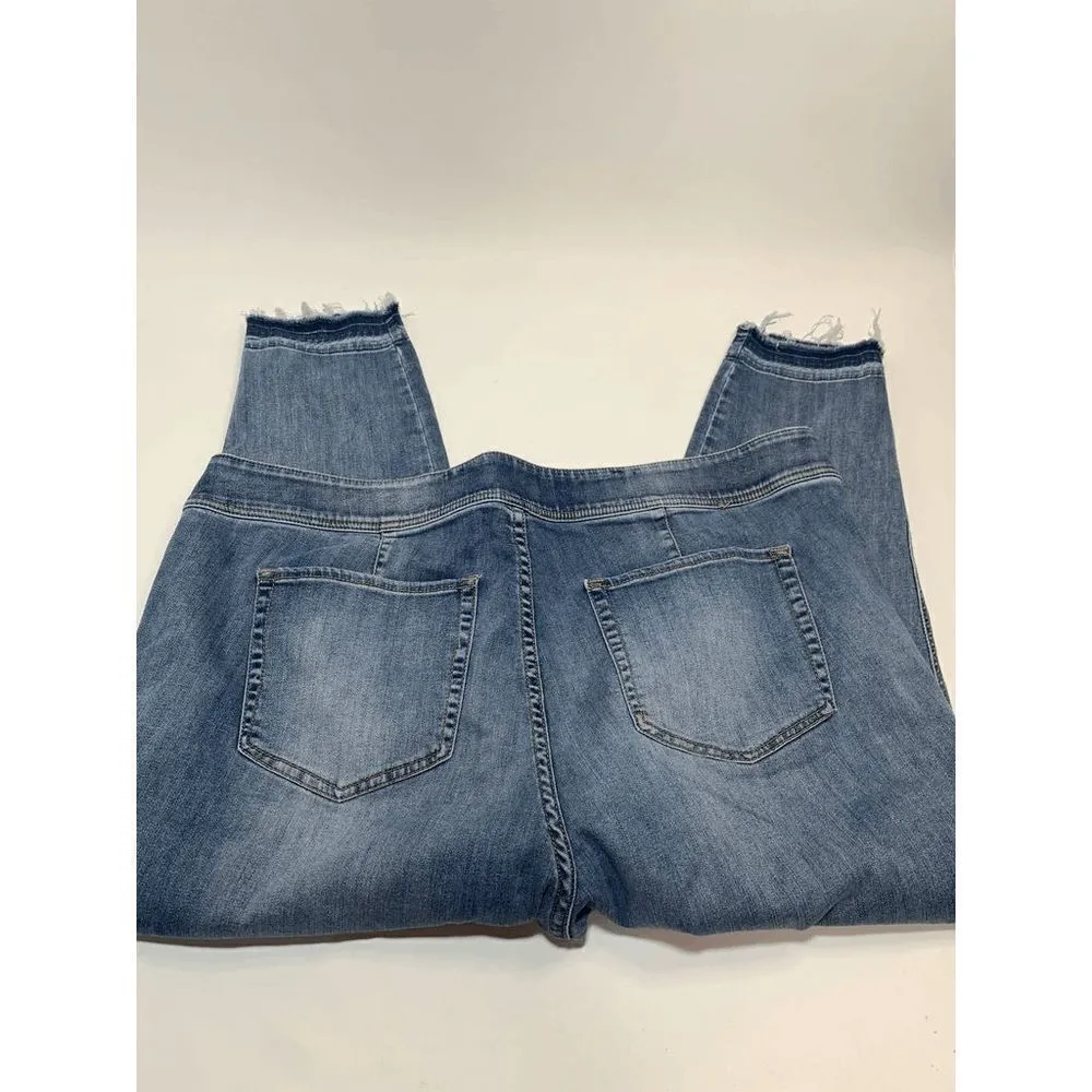 Lane Bryant High Rise Super Stretch Raw Hem Skinny Jean Size 24P - Image 3