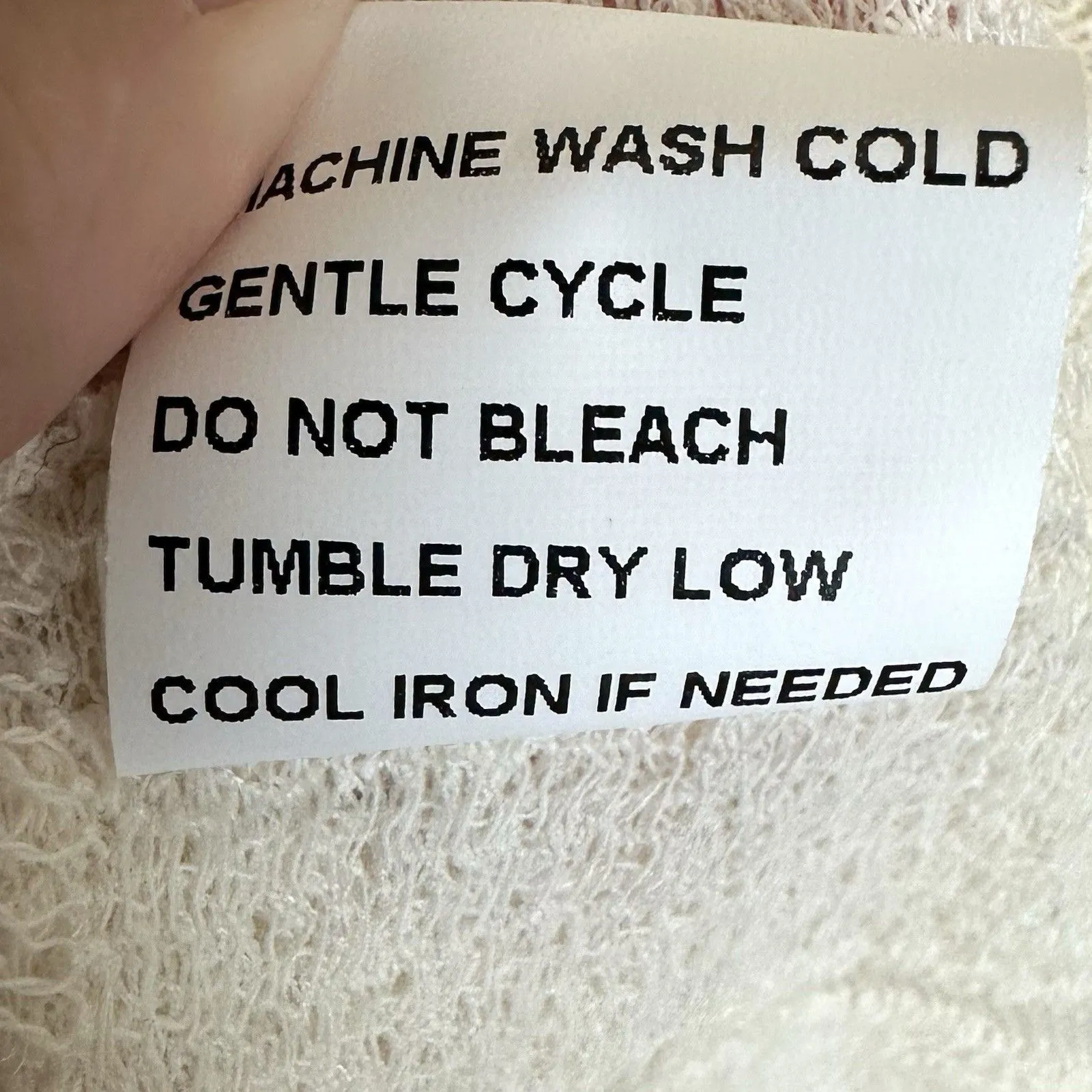 Rebellion Lace Coverup XL Duster Embroidered Swim Boho Cream Sheer Open Front - Image 5