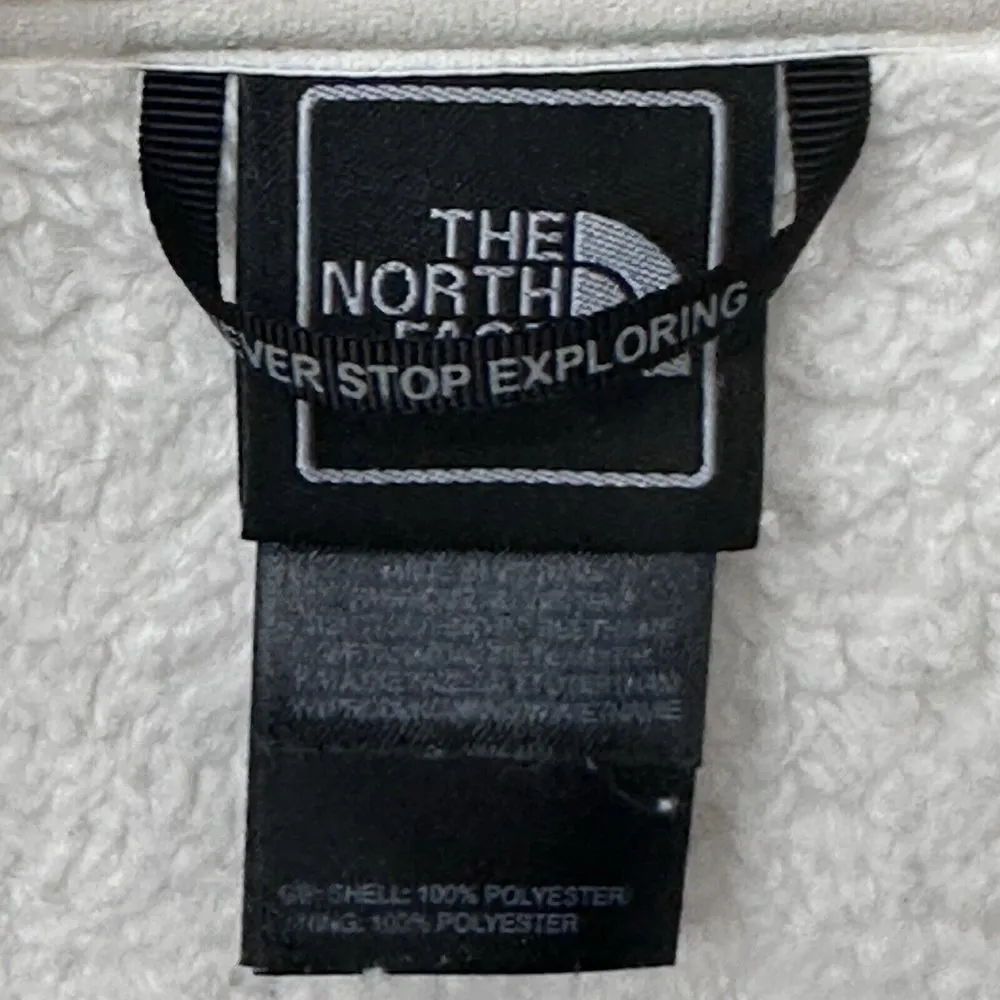 North Face Jacket Womens S Ivory‎ Osito Fleece Teddy Fuzzy High Pile Zip Sweater - Image 12