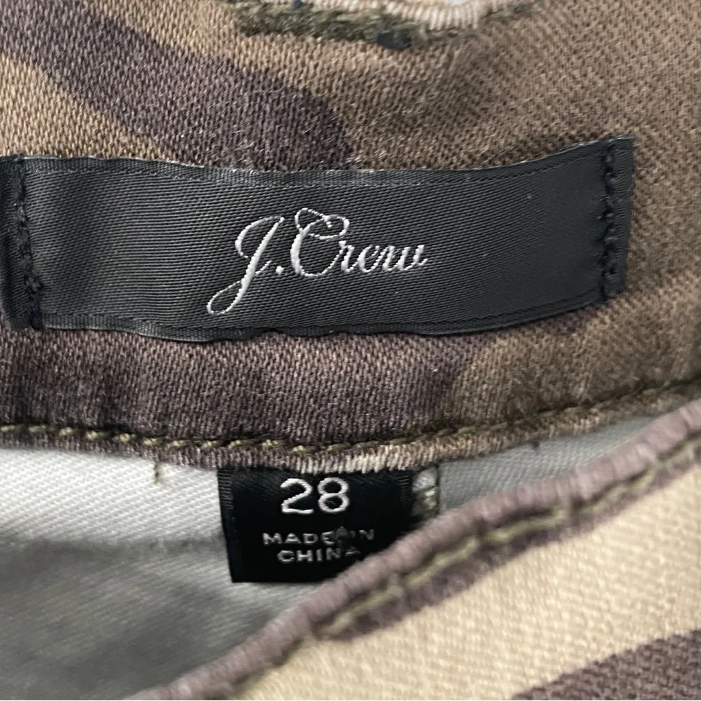 J. Crew Camo Cargo Toothpick Army Military Print High Rise Pant 28 Small G7464 - Image 5