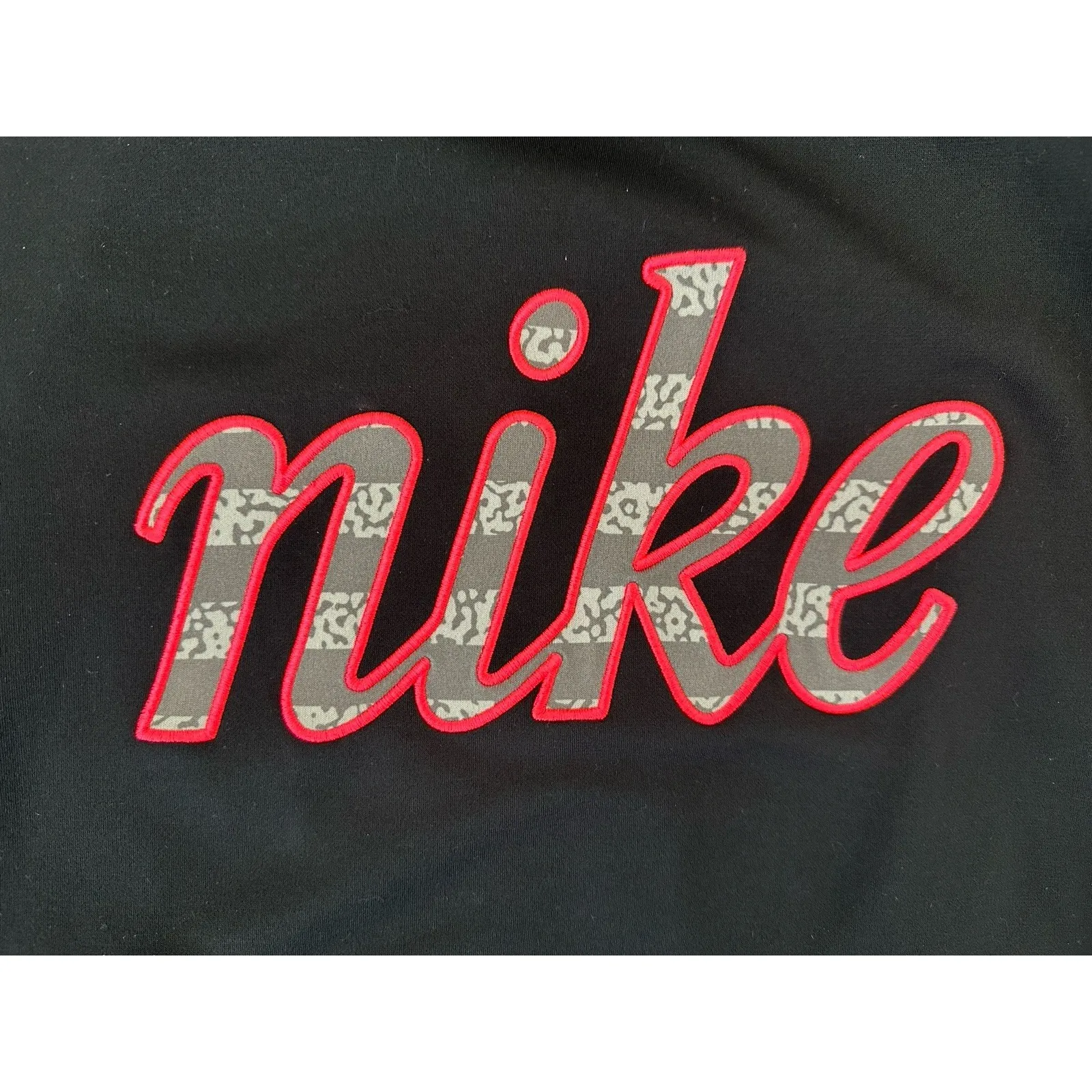 Nike Hoodie Women's Medium Black Camo Accent Therma Fit Hoodie (b2A) - Image 3