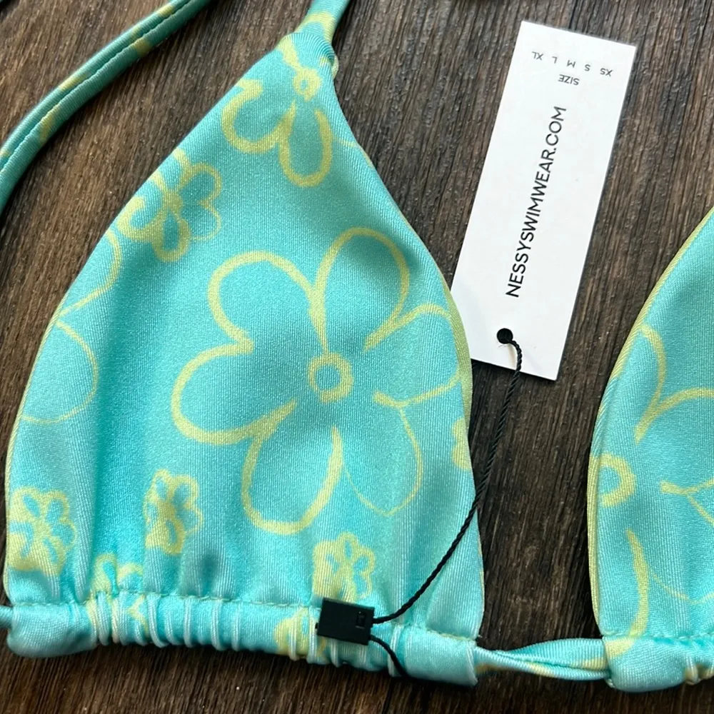 Nessy Swimwear Floral Reversibile Print Top - Image 2