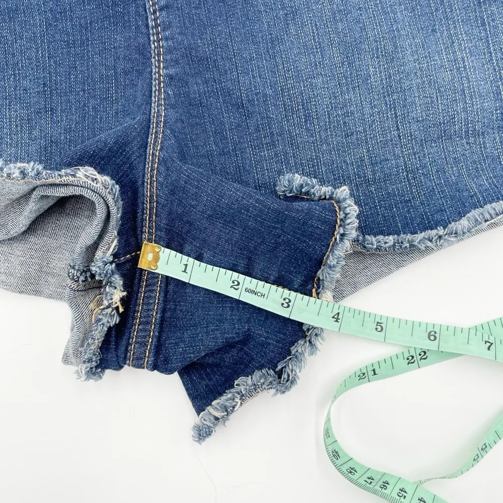 Torrid High Rise A-line Shortie Short Vintage Stretch Dark Wash Denim Size 18 - Image 10