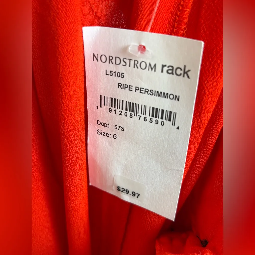 NWT Madewell Solid Side Button Classic Chic Midi Skirt In Ripe Persimmon Size 6 - Image 6