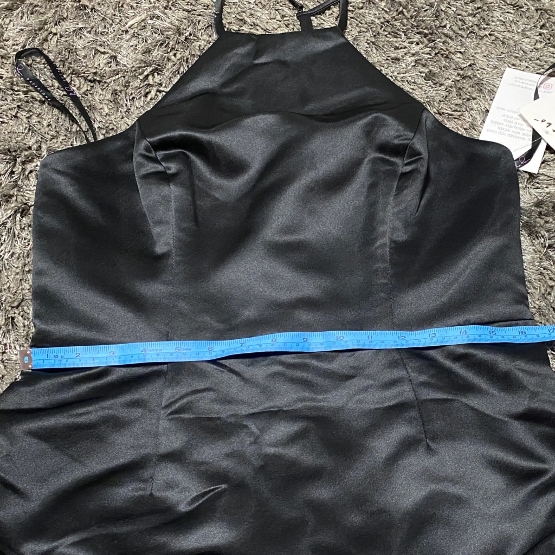 Hayley Paige Occasions Black Halter Maxi Dress - Image 7