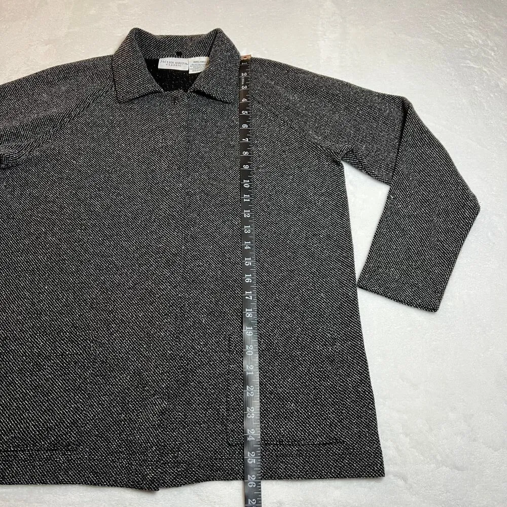 Jaclyn Smith Classic Snap Button Up Jacket Size Small Minimalist Casual Office - Image 8