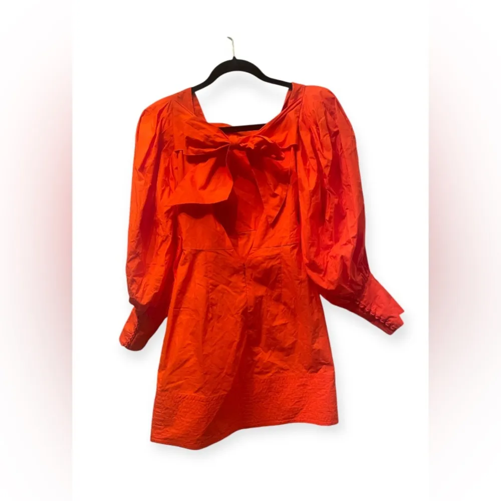 FARM Rio Orange Open Back Mini Dress -size S - Image 8