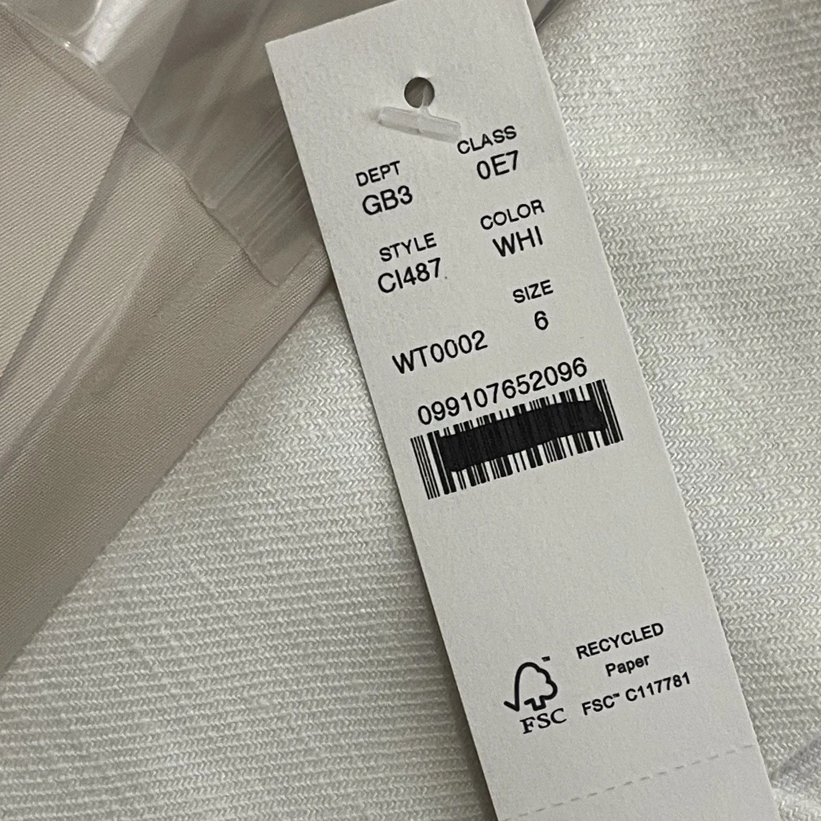 J.CREW Alexandra Blazer in Stretch Linen Blend Size 6 White NEW Preppy CI487 - Image 5