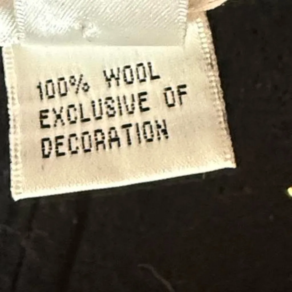 Vintage Beaded Wool Angel Sweater - Image 6