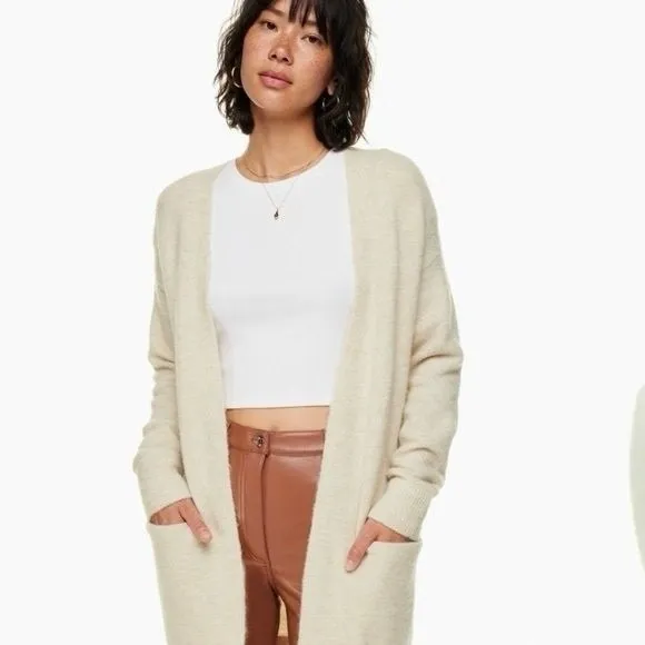 Wilfred‎ Free Aritzia Aronson Open Front Sweater Cardigan Wool Alpaca XXS - Image 4