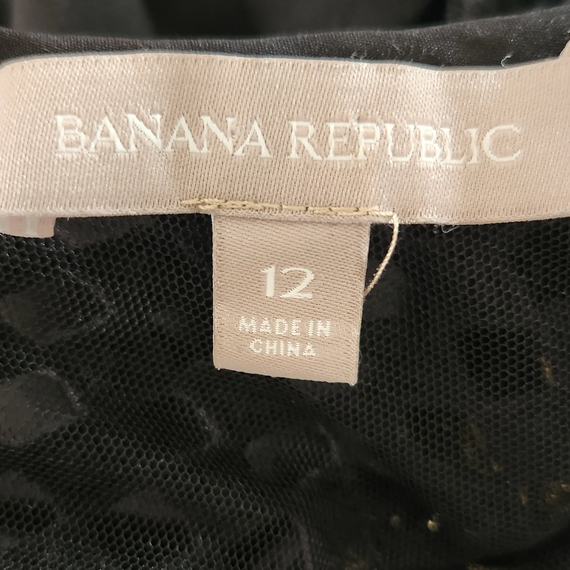 Banana Republic Black Shift Cocktail Dress Size 12 Black Mini Dress - Image 7