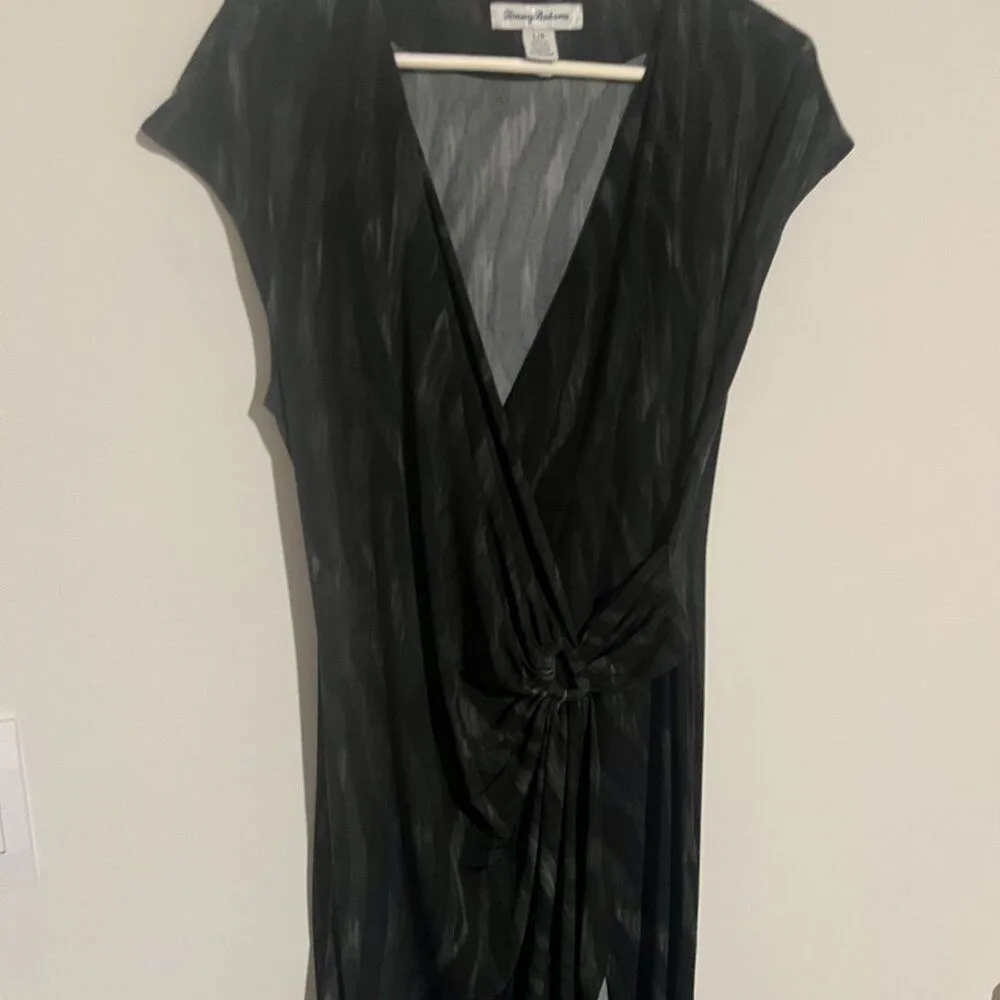 Tommy Bahama Clara Zesty Zebra Short Sleeve Dress L - Image 6