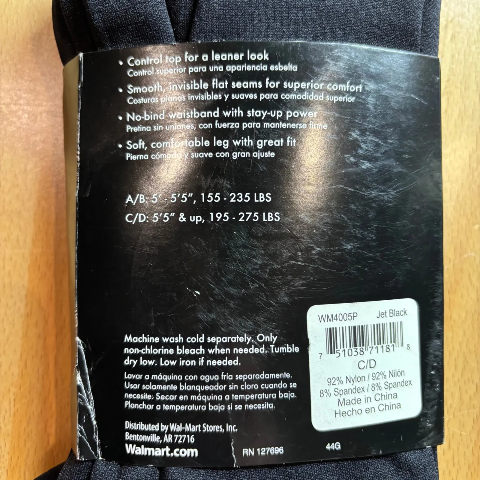 George Control‎ Top Seamless Leggings Super Opaque Slimming Black Size C/D - Image 2