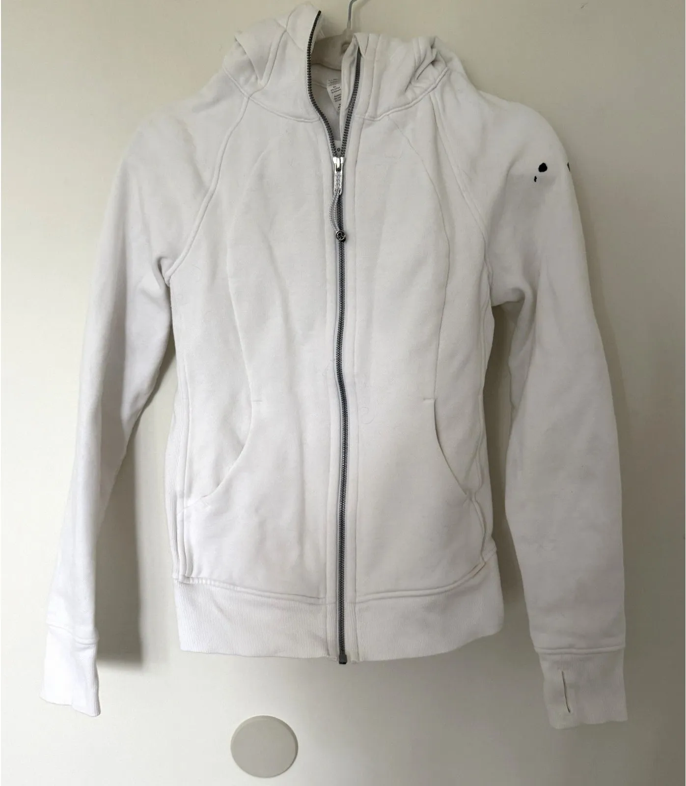 Lululemon Scuba Full Zip Hoodie White Hawaii Islands Rare Exclusive Sz 6 - Image 1