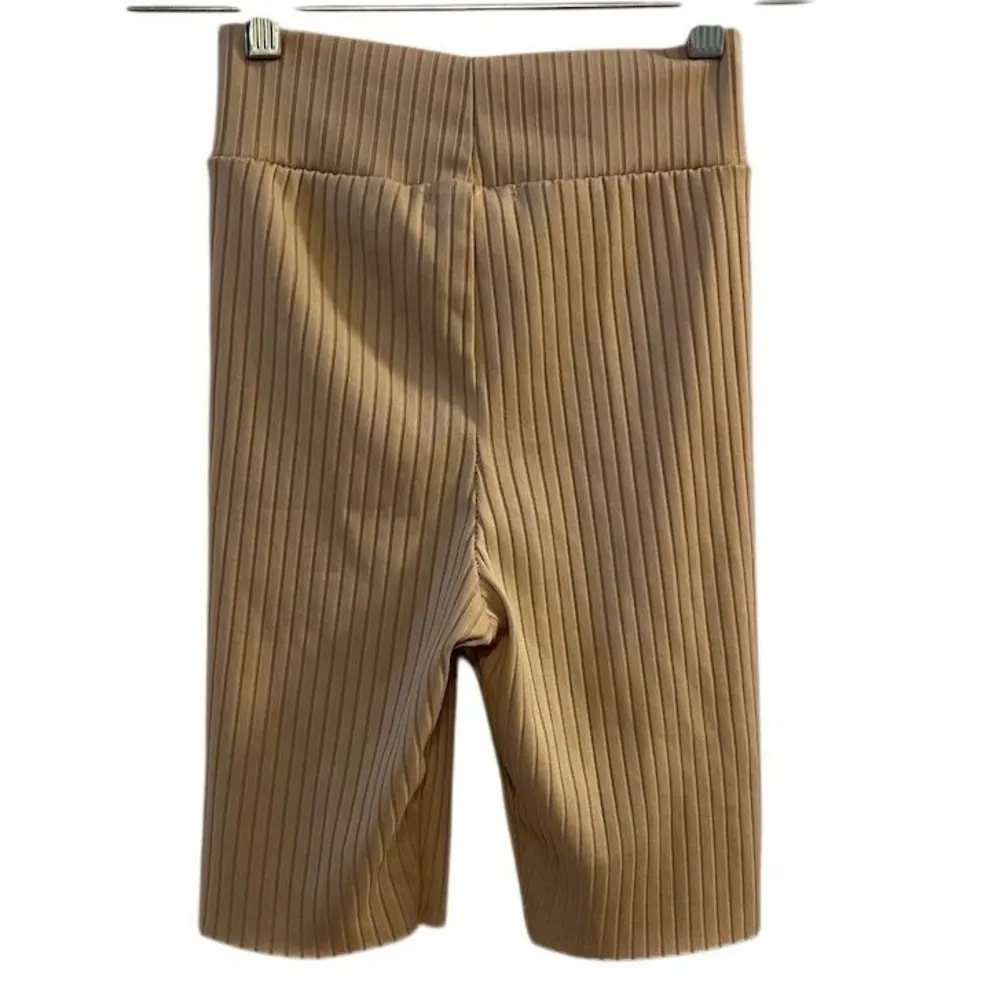 Pretty Little Thing Camel Rib Biker Shorts Size 2 - Image 7
