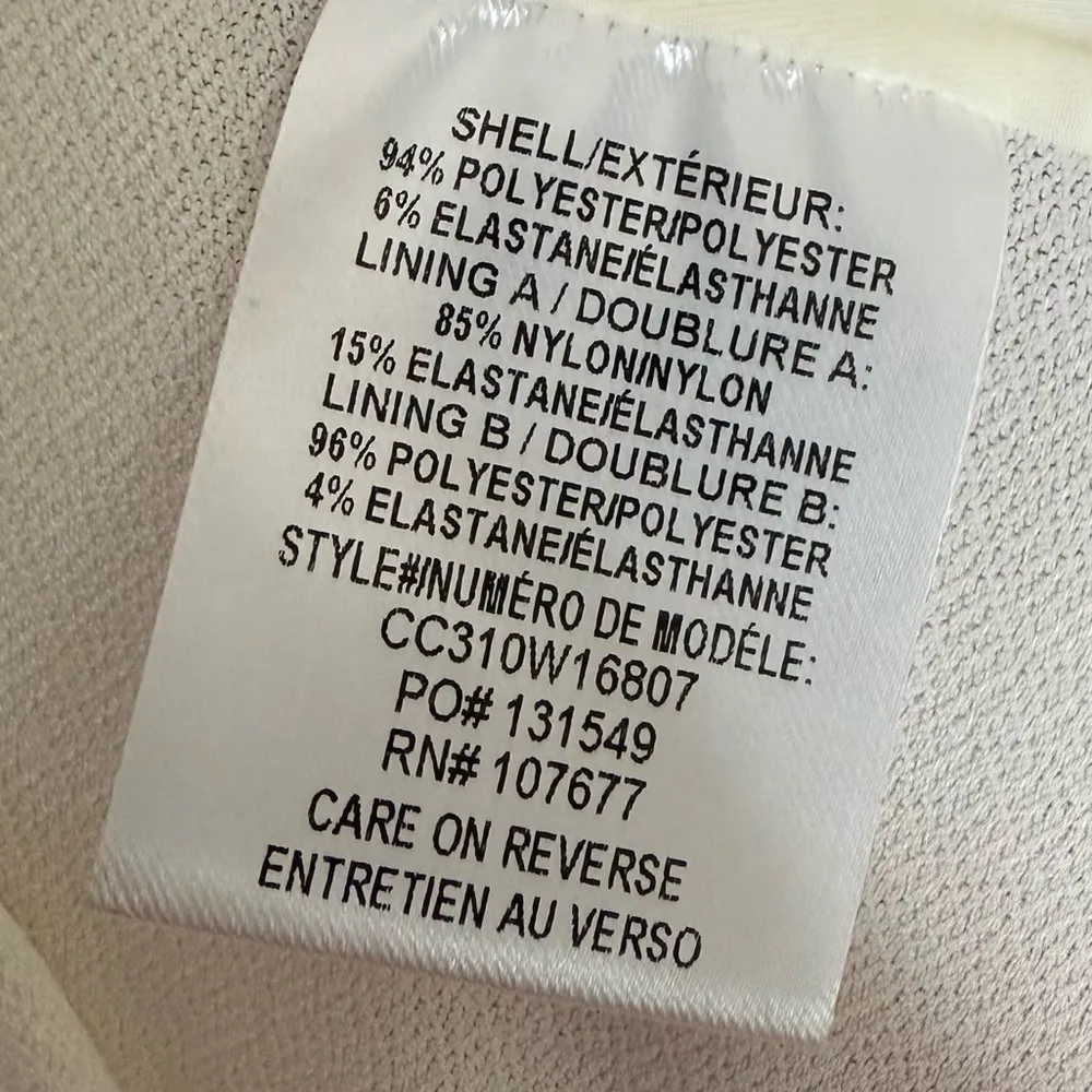 Alice + Olivia Kalena Cut-Out Bodysuit Ecru Women’s Sz L - Image 9