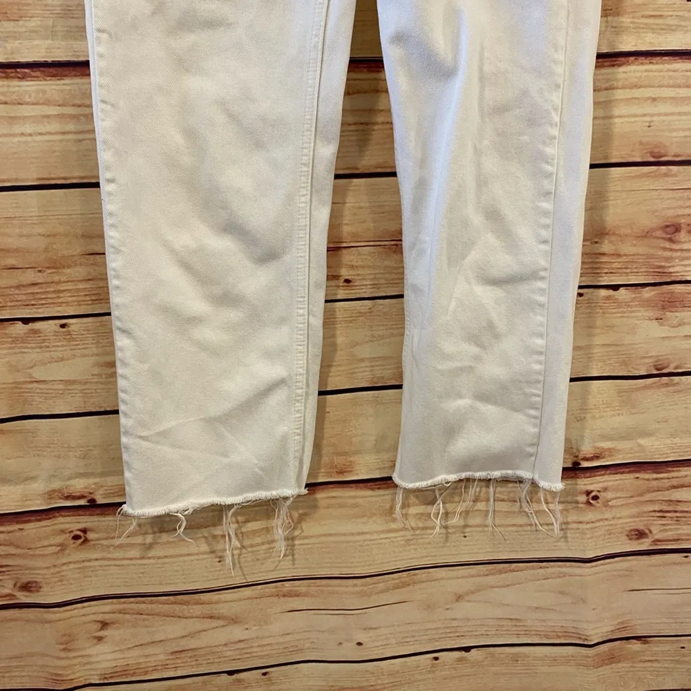 BDG High Waist PAX Ivory Straight Leg Jeans, Size W26/L32 - Image 7