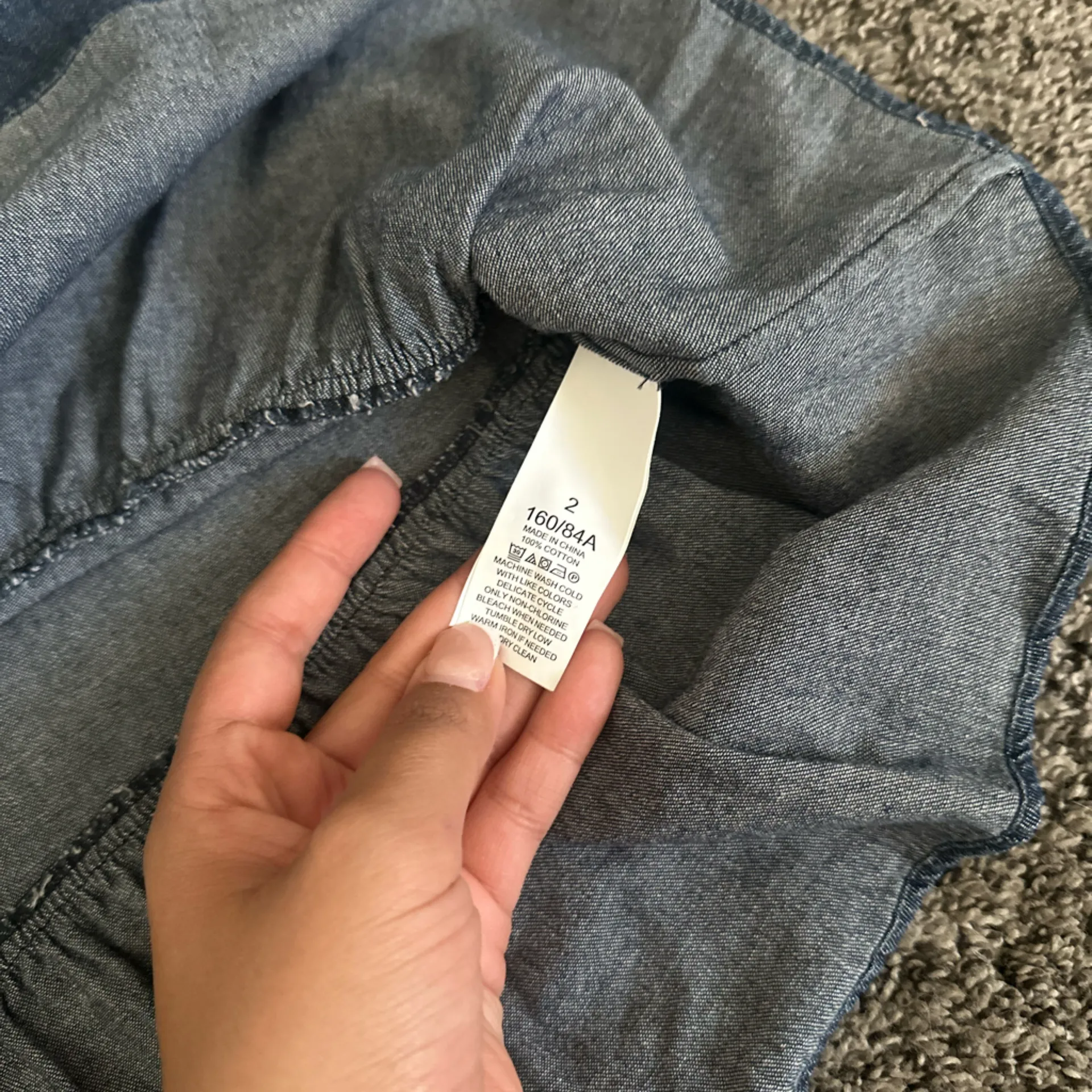 Kate Spade Blue Denim Ruffle Blouse - Image 3