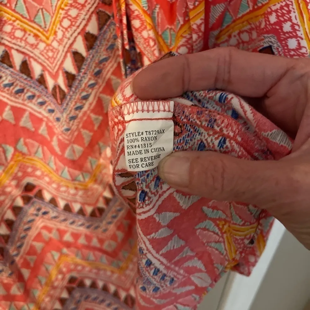 Roommates 100% rayon 3/4 sleeve open front cardigan. - Image 5