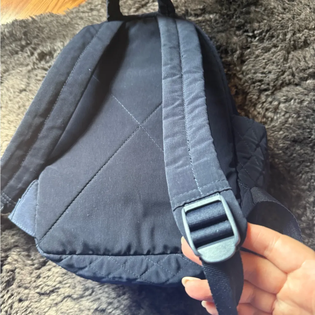Vera Bradley Quilted Navy Backpack - Image 5