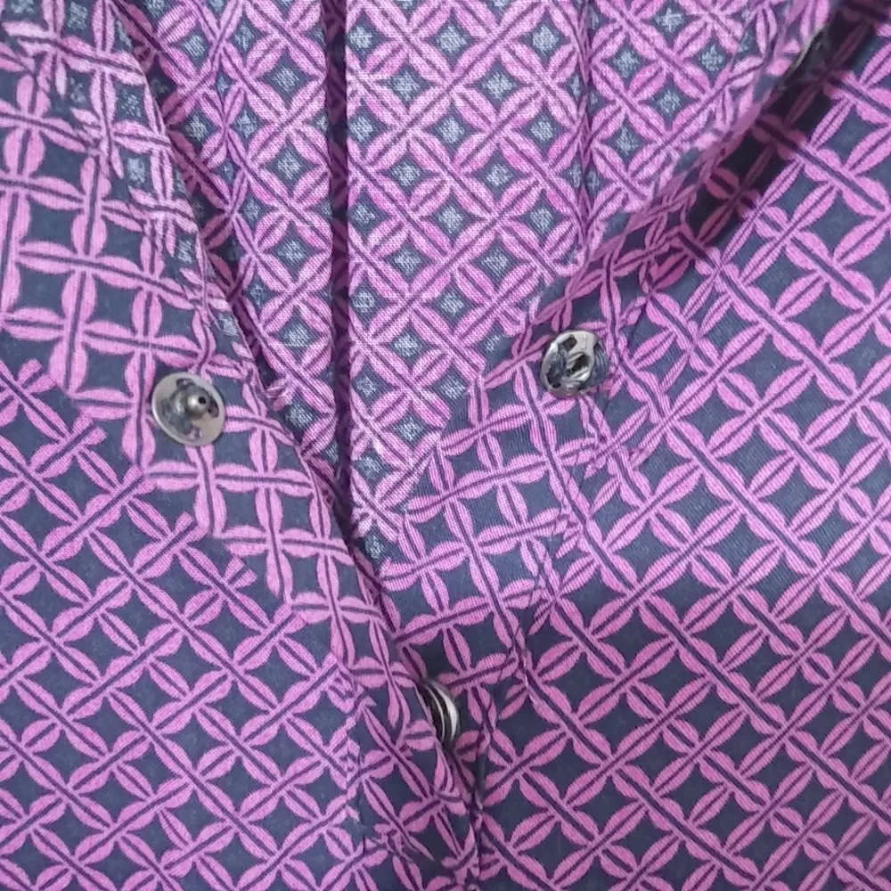 Stylus S Purple Navy Diamond Pattern Top NWT Blue - Image 7